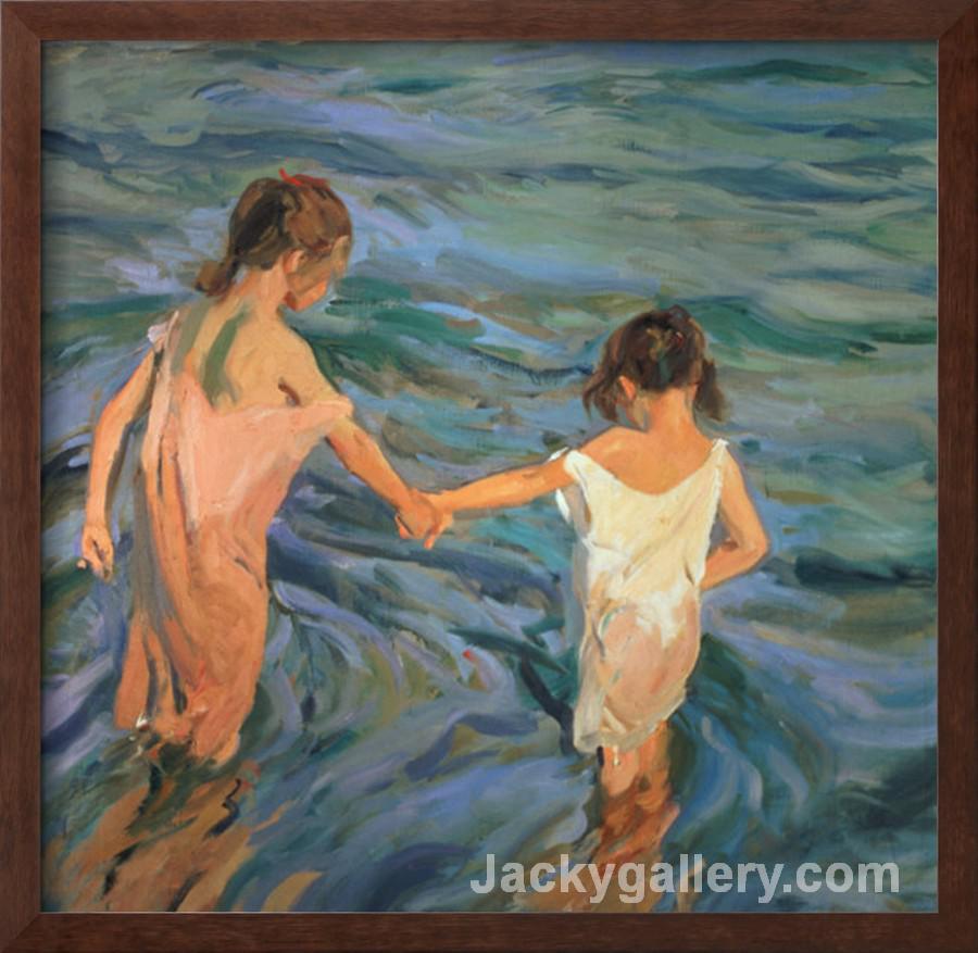 Children in the Sea by Joaquin Sorolla y Bastida paintings reproduction